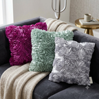 3D Floral Rosette Throw Pillow Covers