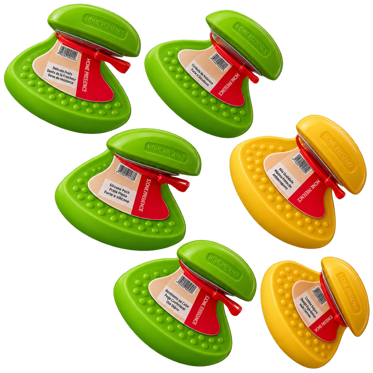 Heat-resistant silicone pinch grips/pot holders