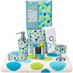 Multi-colored polka dot Kids bathroom Set