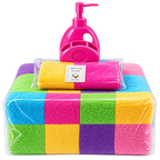 Color-Block Patchwork Kids Bath Linens & Accessories Set