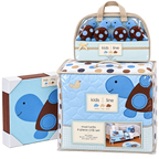 Kids Line Mod Turtle Nursery Crib Bedding & Decor Collection Mega-Bundle