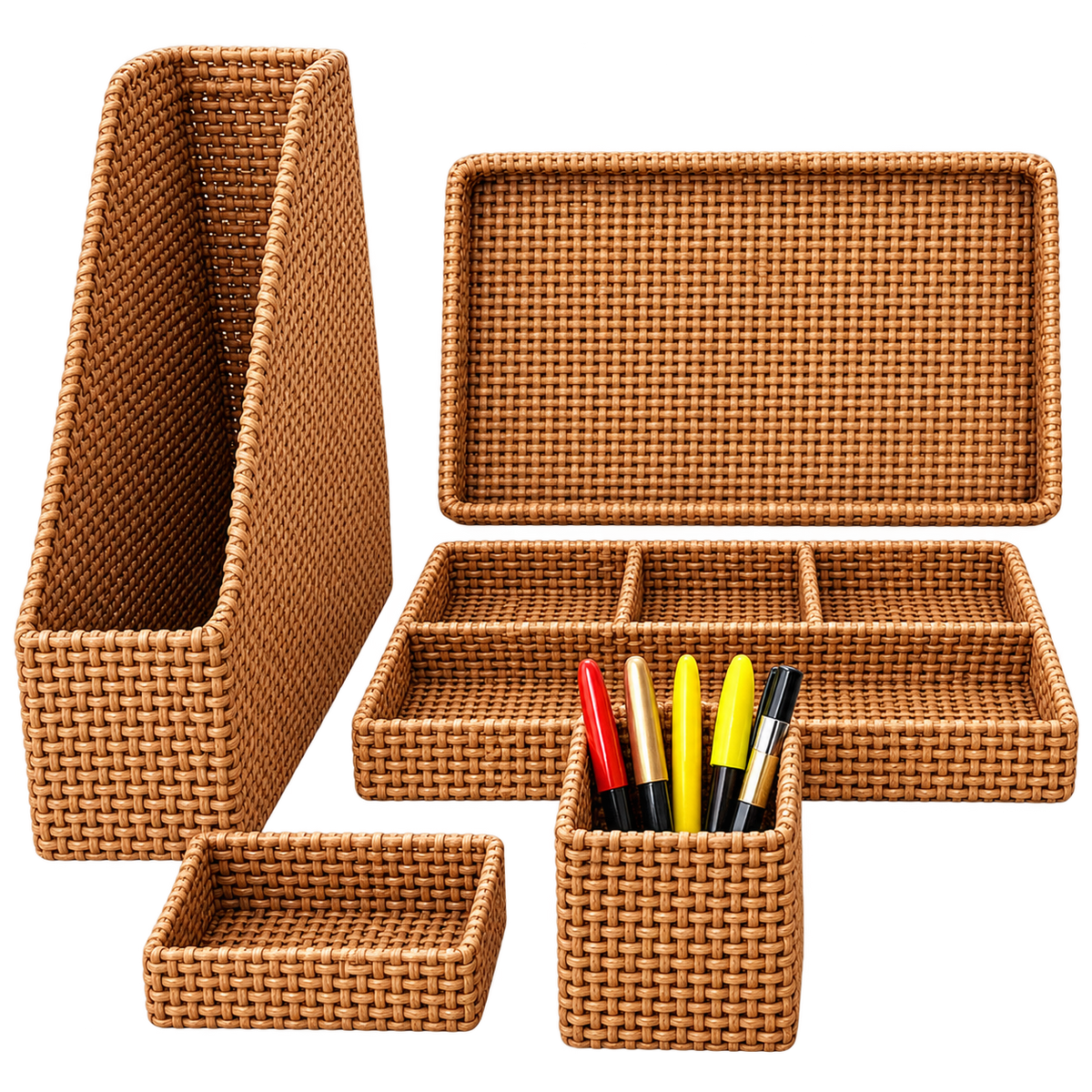 Breeze 5 piece Desk Organizer Set