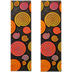 Modern Textured Spiral Canvas Wall Art – 3D Colorful Swirl Decorative Vertical Panel