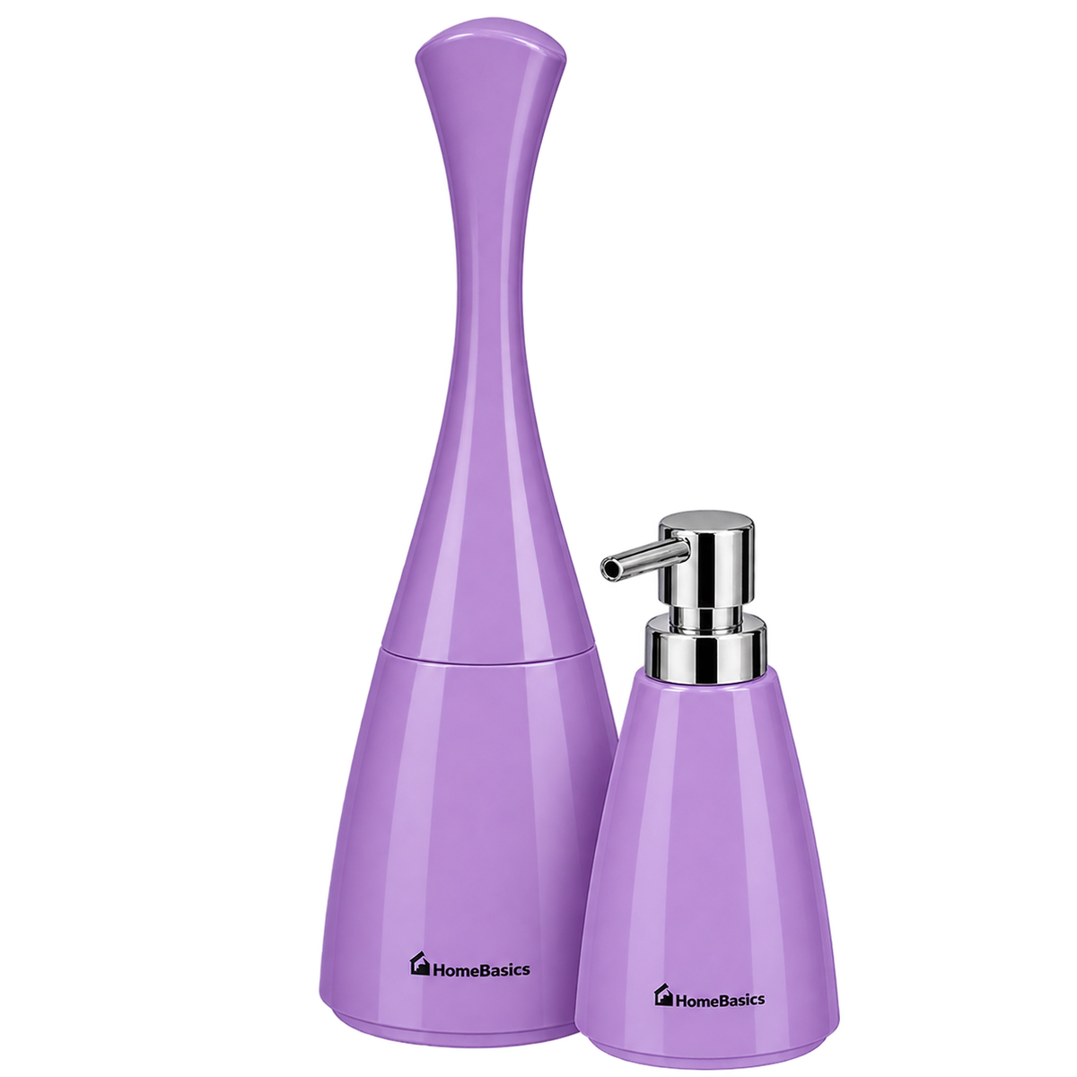 2-Piece Bathroom Lotion Dispenser and Toilet Brush