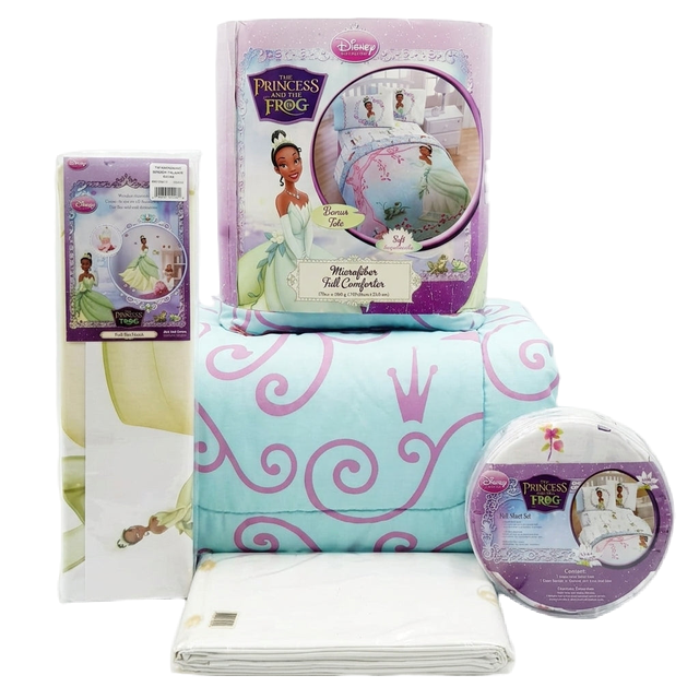 Disney The Princess and the Frog Full Bedding & Room Decor Mega-Bundle