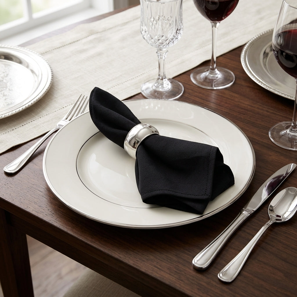 Polished Silver Napkin Ring