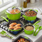 Lime Green Nonstick Cookware Set
