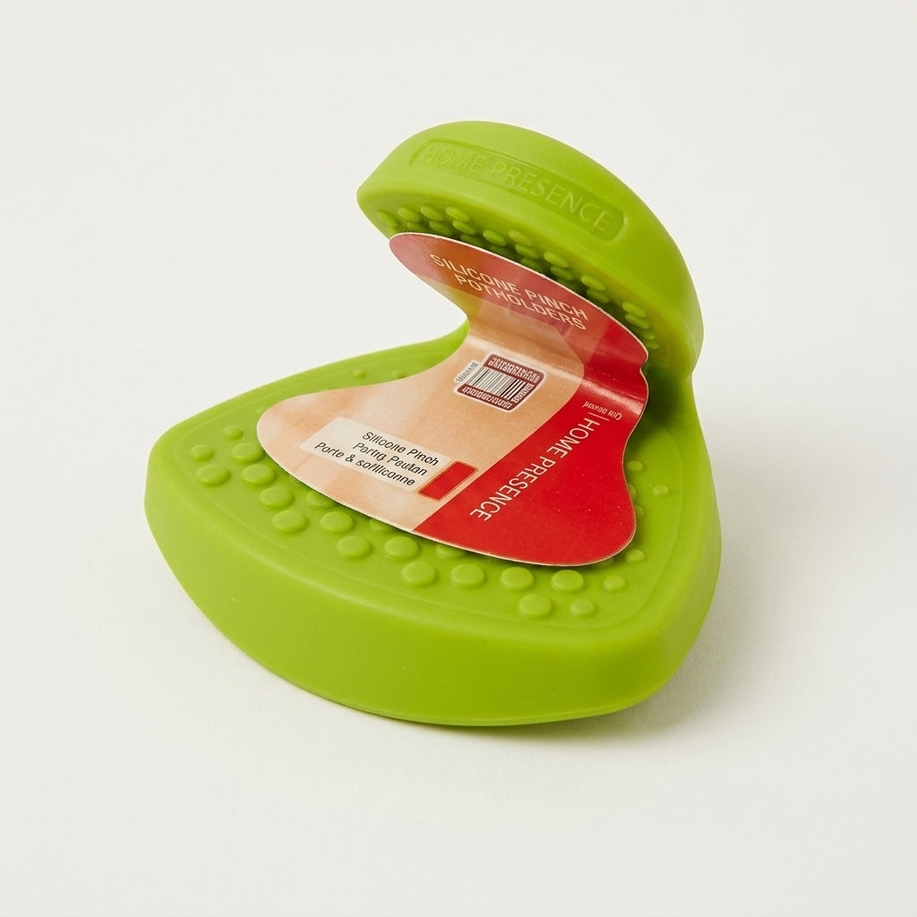 Heat-resistant silicone pinch grips/pot holders
