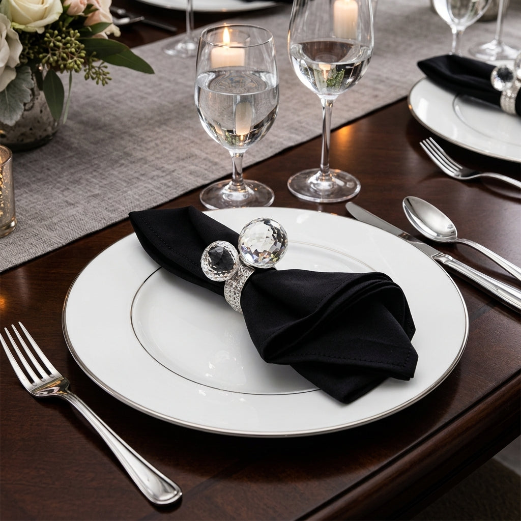 Crystal Orb Napkin Ring