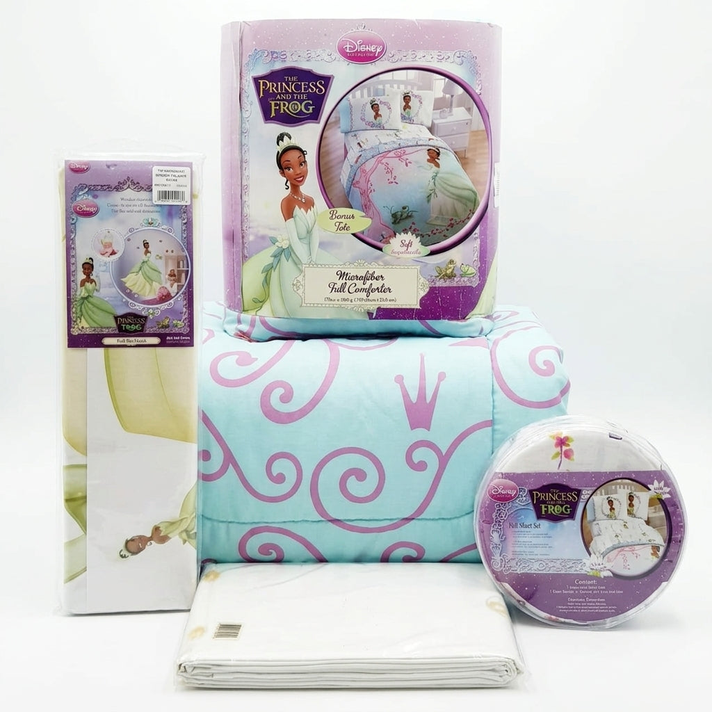 Disney The Princess and the Frog Full Bedding & Room Decor Mega-Bundle