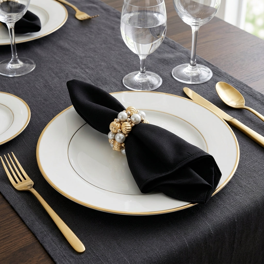 Pearl & Gold Napkin Ring