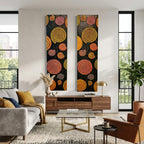 Modern Textured Spiral Canvas Wall Art – 3D Colorful Swirl Decorative Vertical Panel