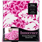 Innocence Printed Reversible King Size Duvet Set