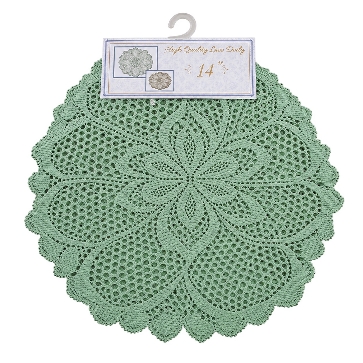 Scalloped Heavy Lace Doilies (Set of 6)