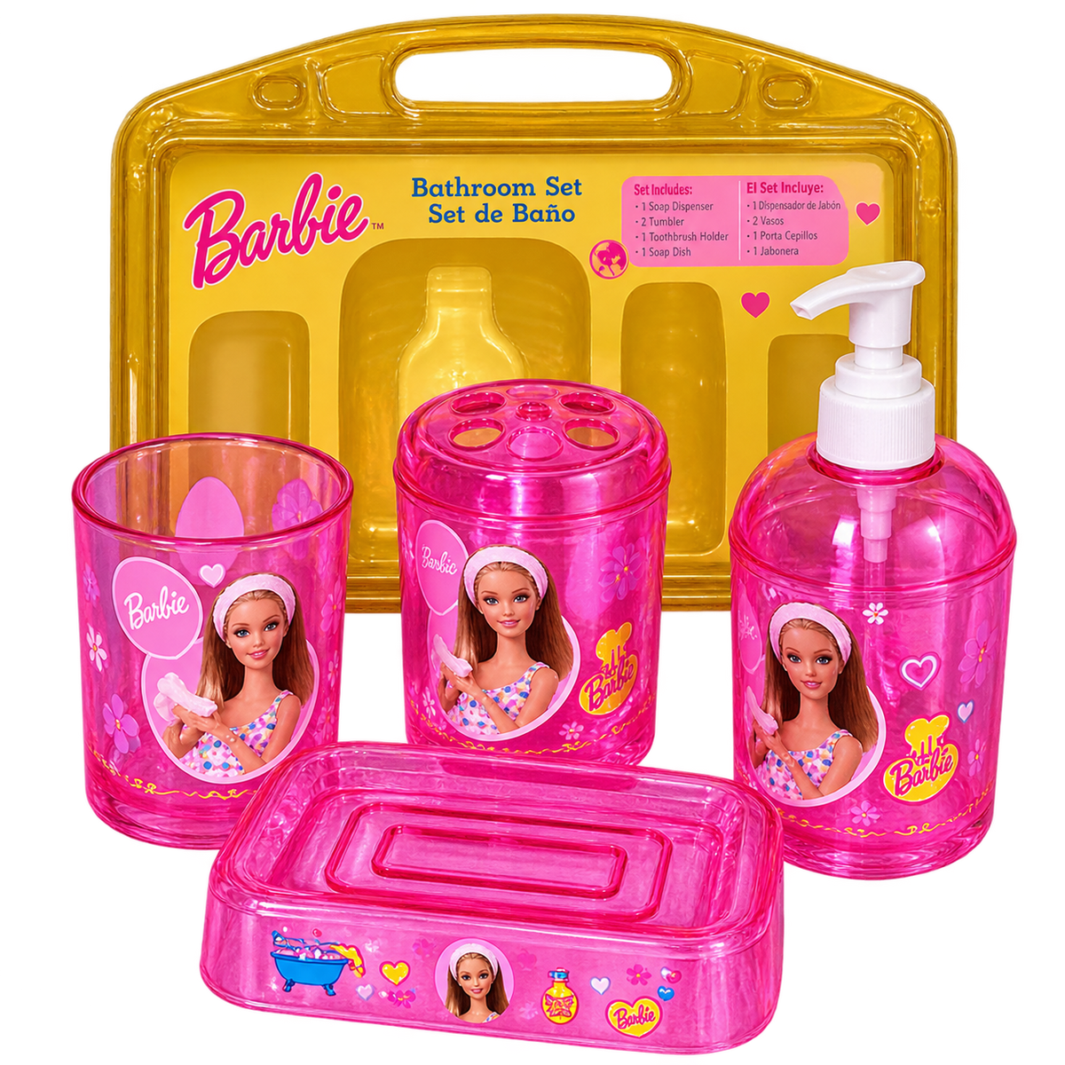 Barbie Kids' Bathroom Accessories Set