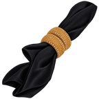 Gold Crystal-Encrusted Double-Ring Napkin Ring