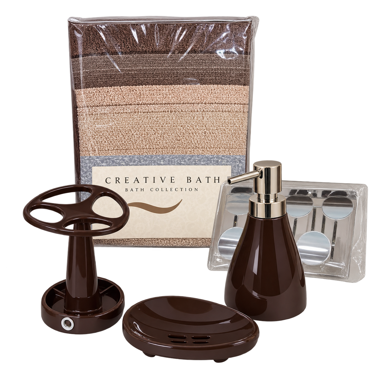 Creative Bath Espresso Bathroom set.