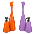 2-Piece Bathroom Lotion Dispenser and Toilet Brush