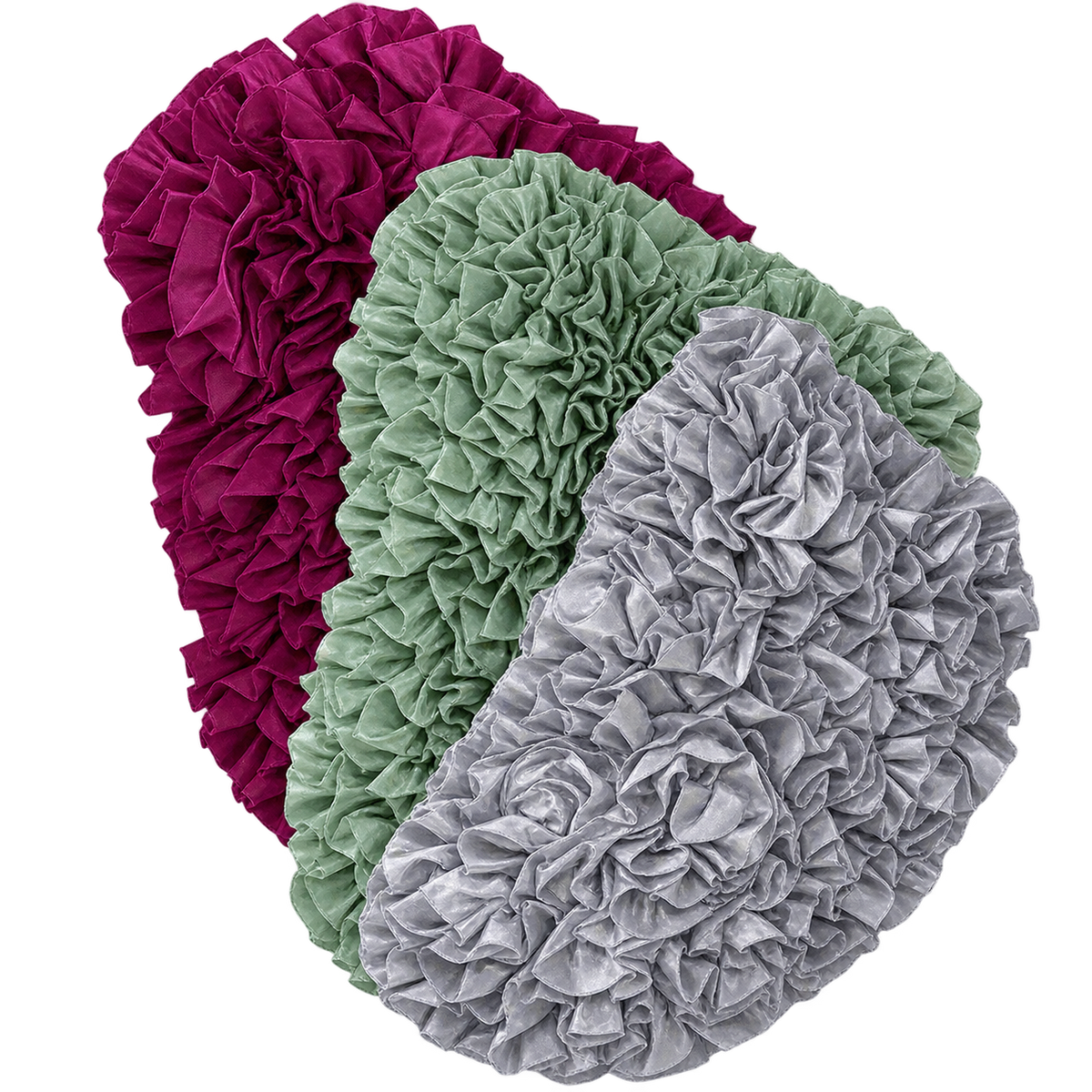 3D Floral Rosette Throw Pillow Covers