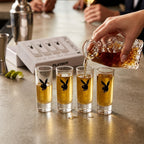 Playboy set of 4 shot glasses
