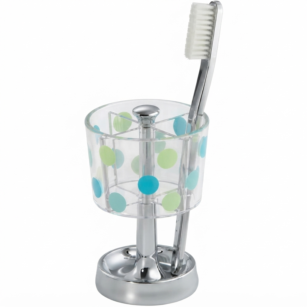 Multi-colored polka dot Kids bathroom Set