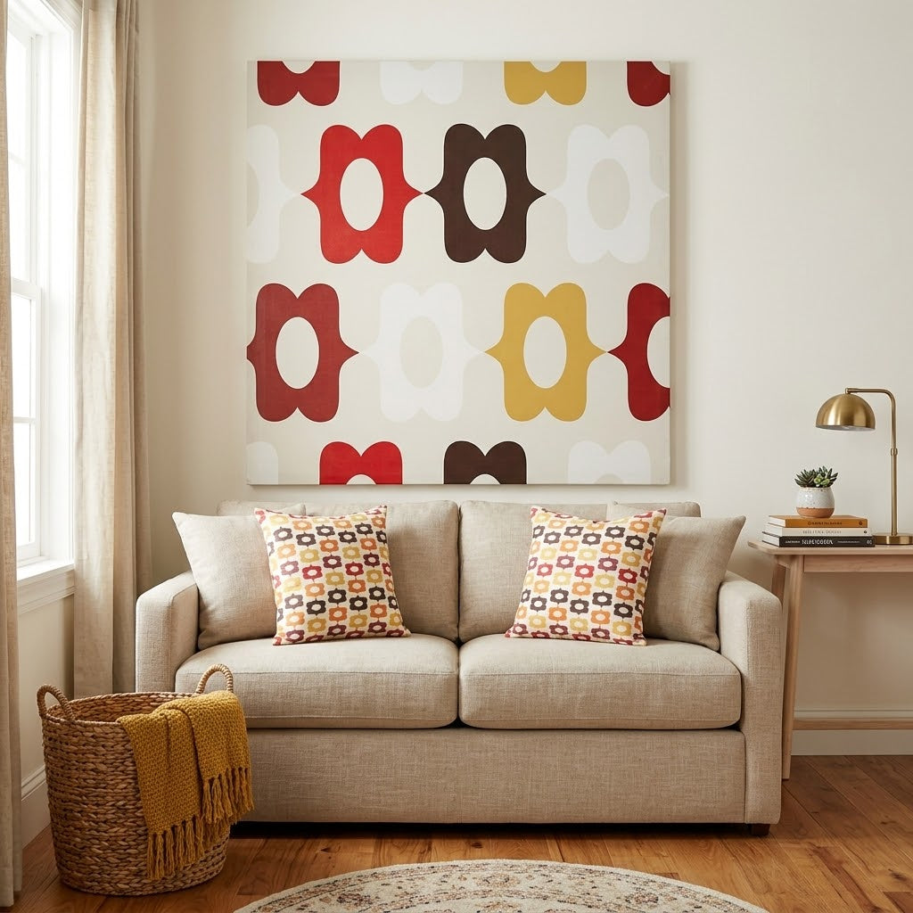 Laugh wall art and pillow