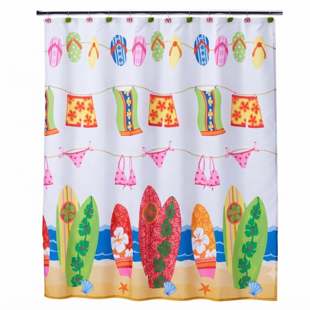 Jumping Beans Surfs Up Kids Bathroom Decor Set