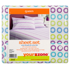 Your Zone Queen Sheet Set Cozy Thread Count