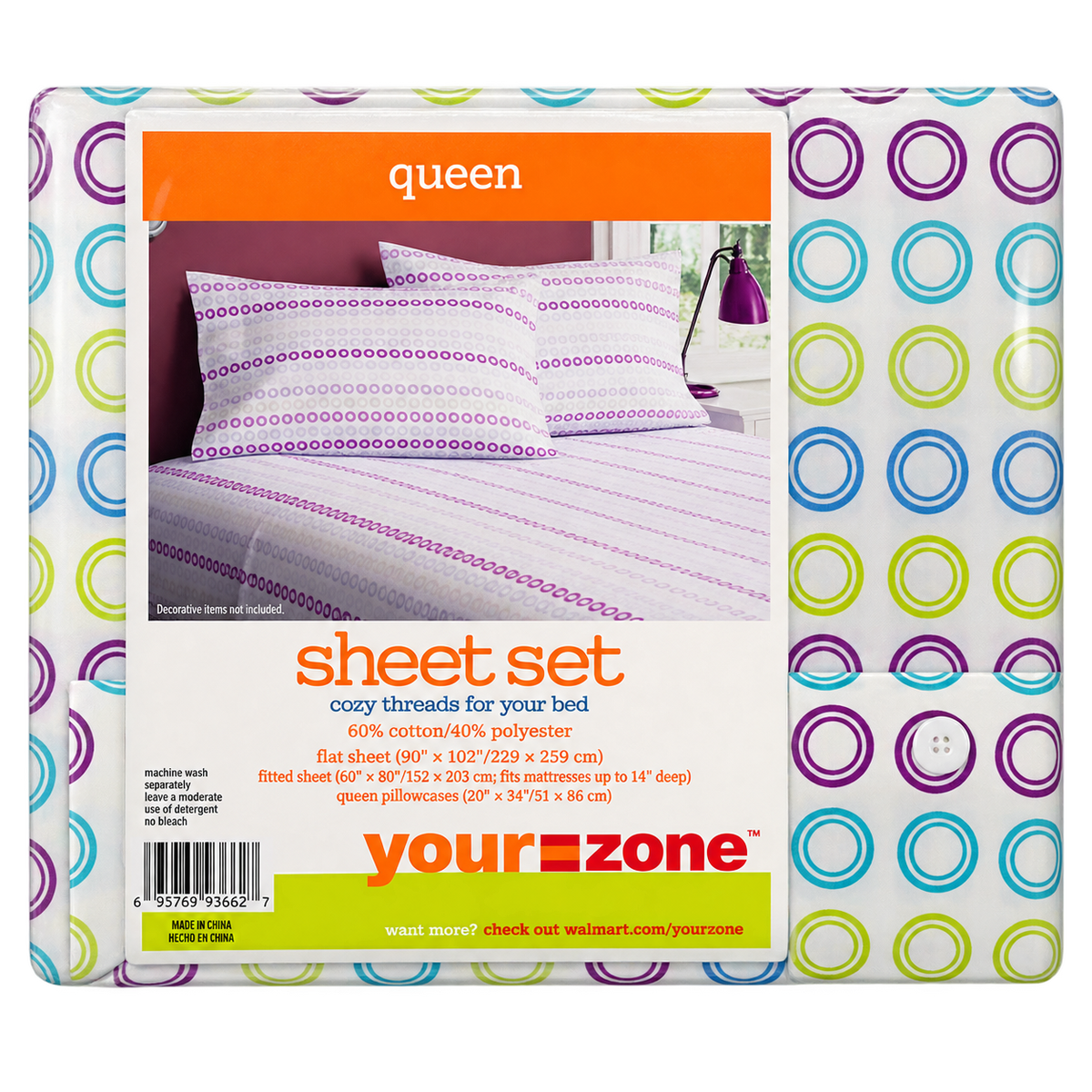 Your Zone Queen Sheet Set Cozy Thread Count