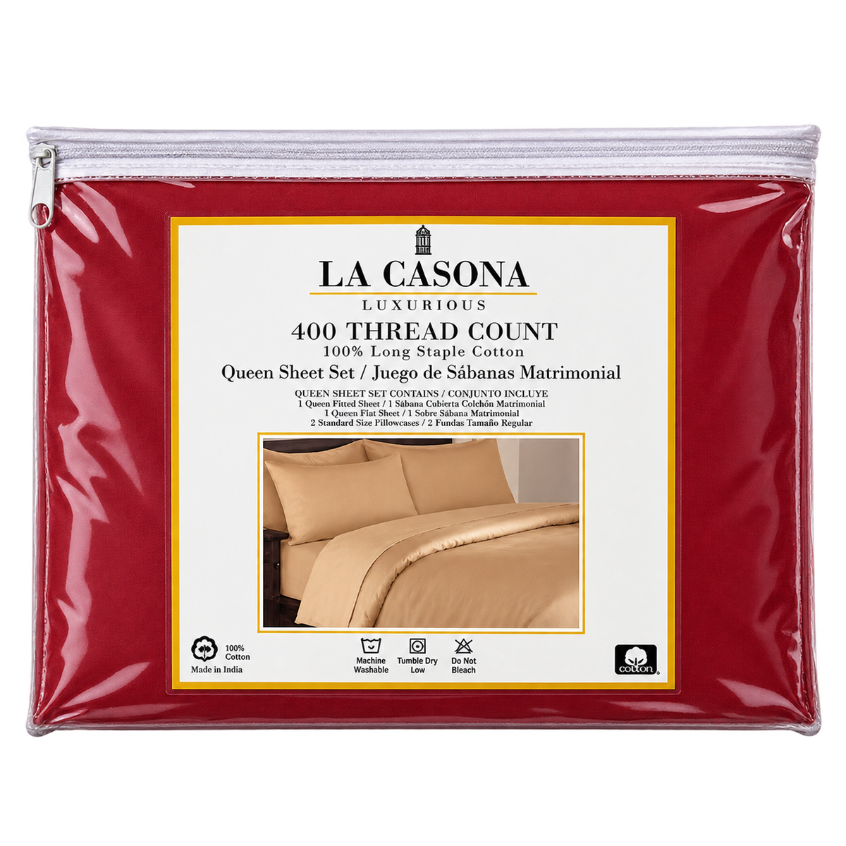 La Casona Queen Sheet Set 400 Thread Count