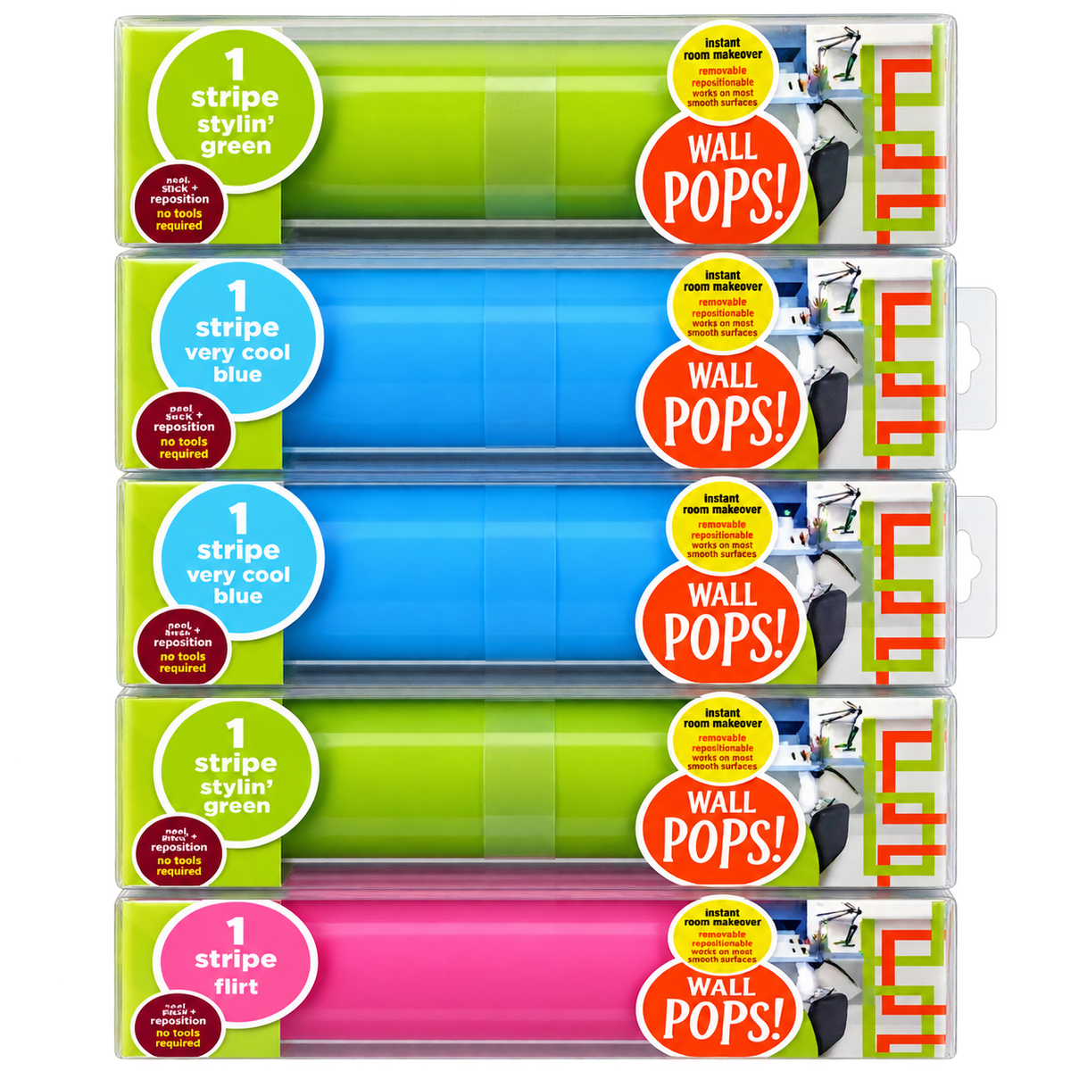 Wall Pops Stick & Remove Wallpaper Strips Crafting Vinyl
