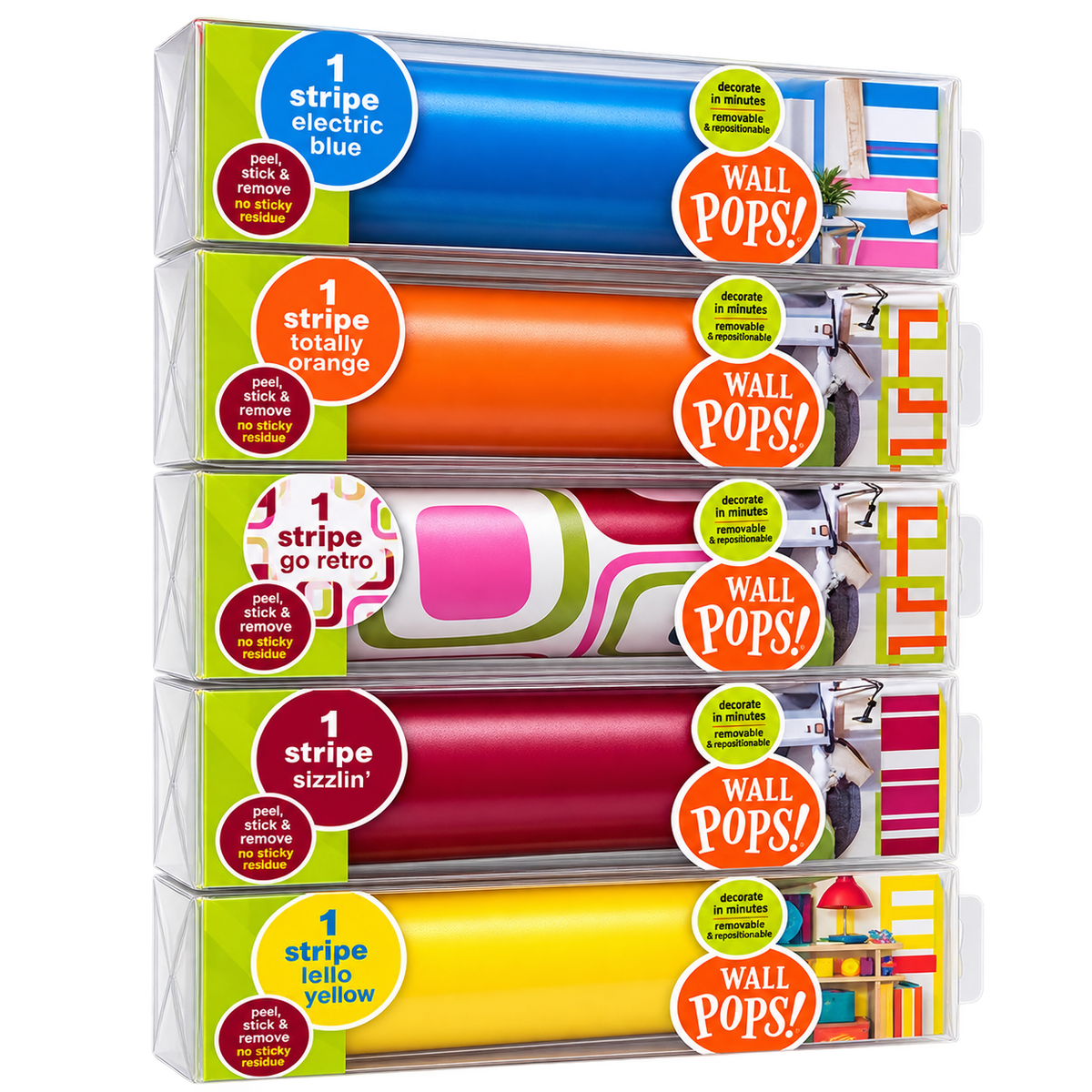 Wall Pops Stick & Remove Wallpaper Strips Crafting Vinyl