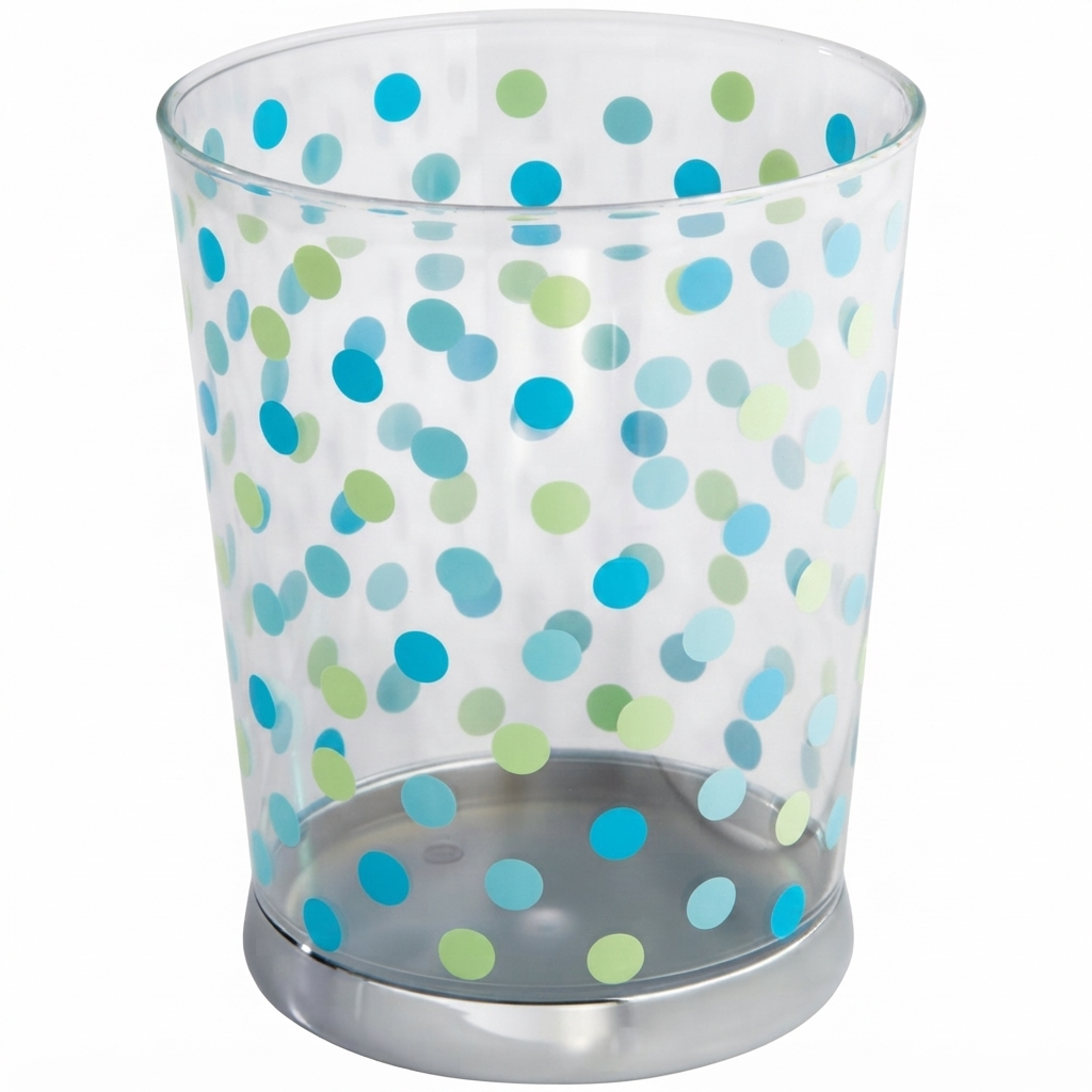 Multi-colored polka dot Kids bathroom Set