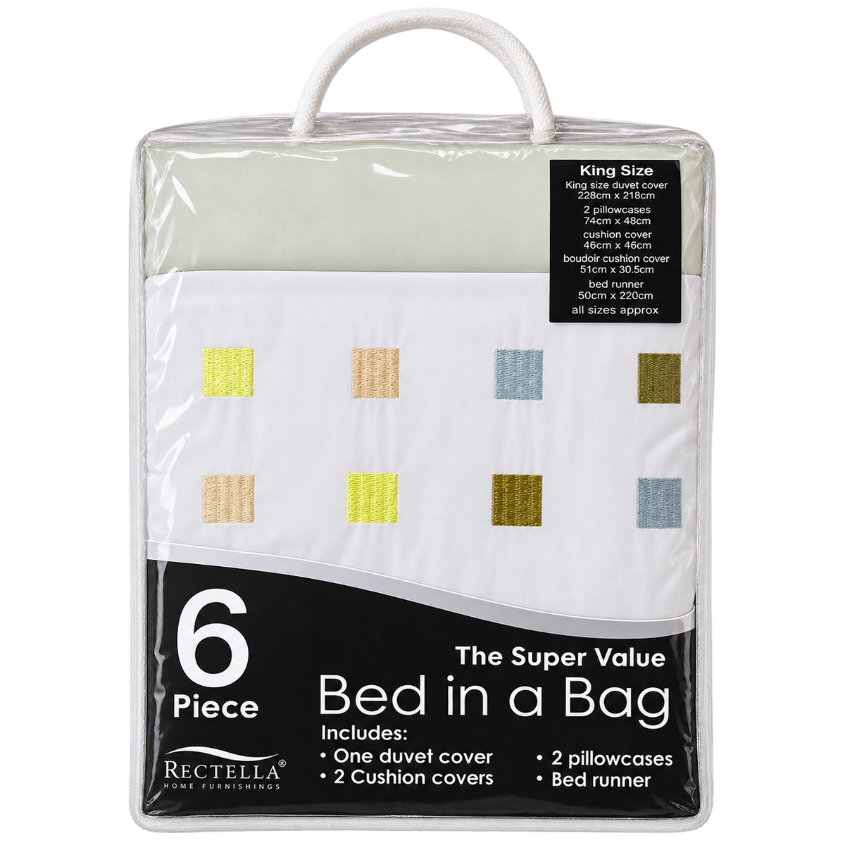 Rectella 6 Piece King Size Duvet Set