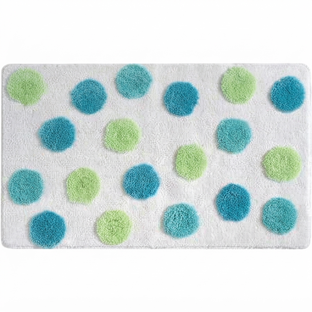 Multi-colored polka dot Kids bathroom Set