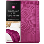 Country Club Embossed Satin Bed Runner