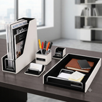 Divoga White & Black Desktop Organizer