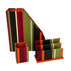 3 piece Striped Desk Set