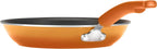 Rachael Ray Brights Nonstick Cookware Pots and Pans Set, 10 Piece, Orange Gradient