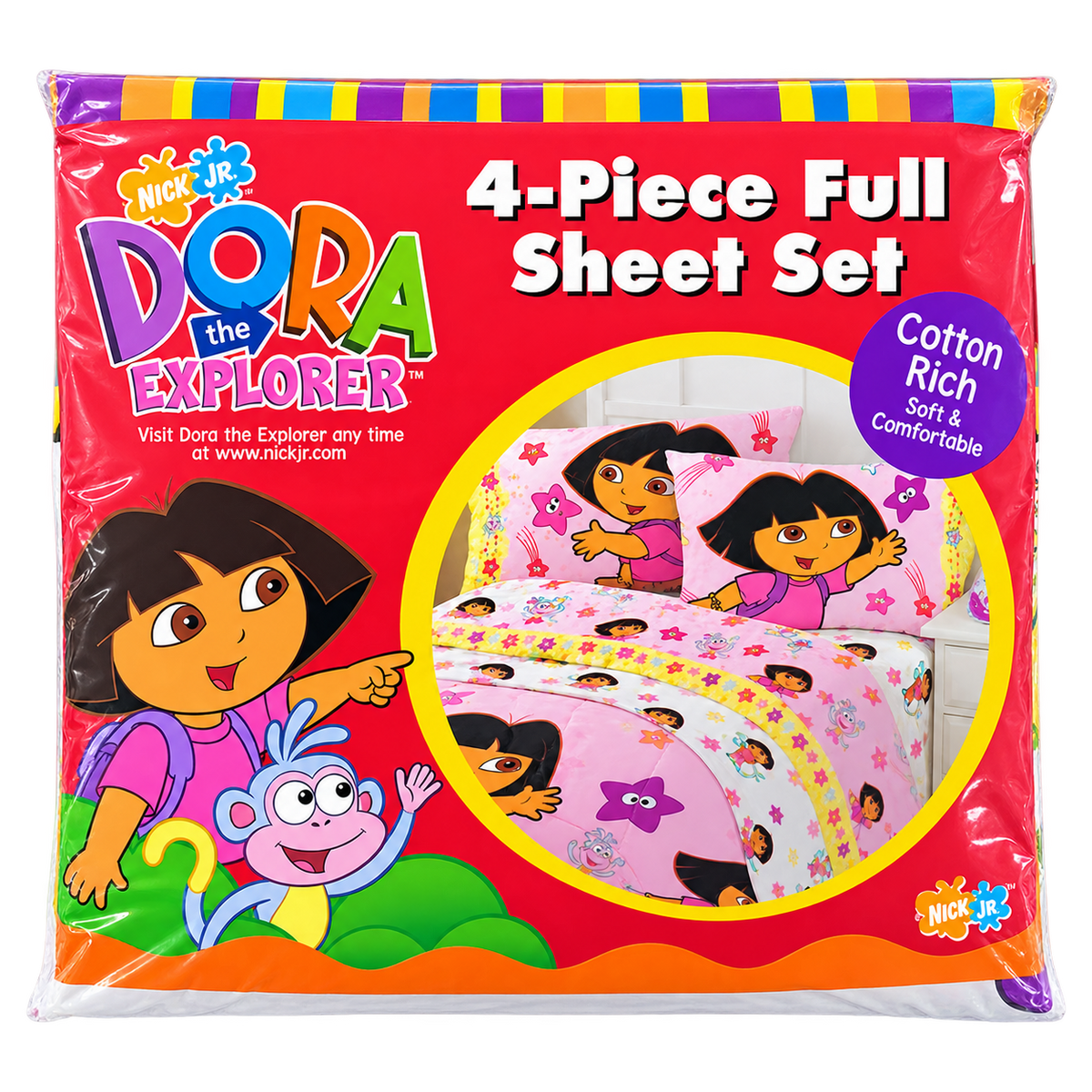 Dora The Explorer 4 Piece Full Sheet Set