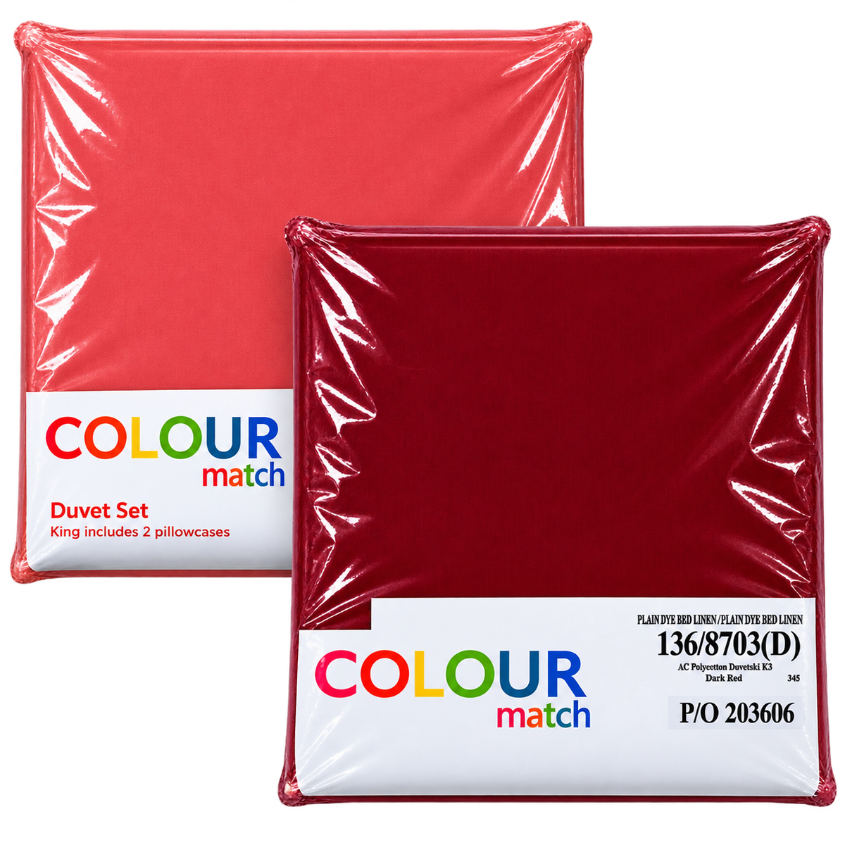 Colour Match King Size Duvet set