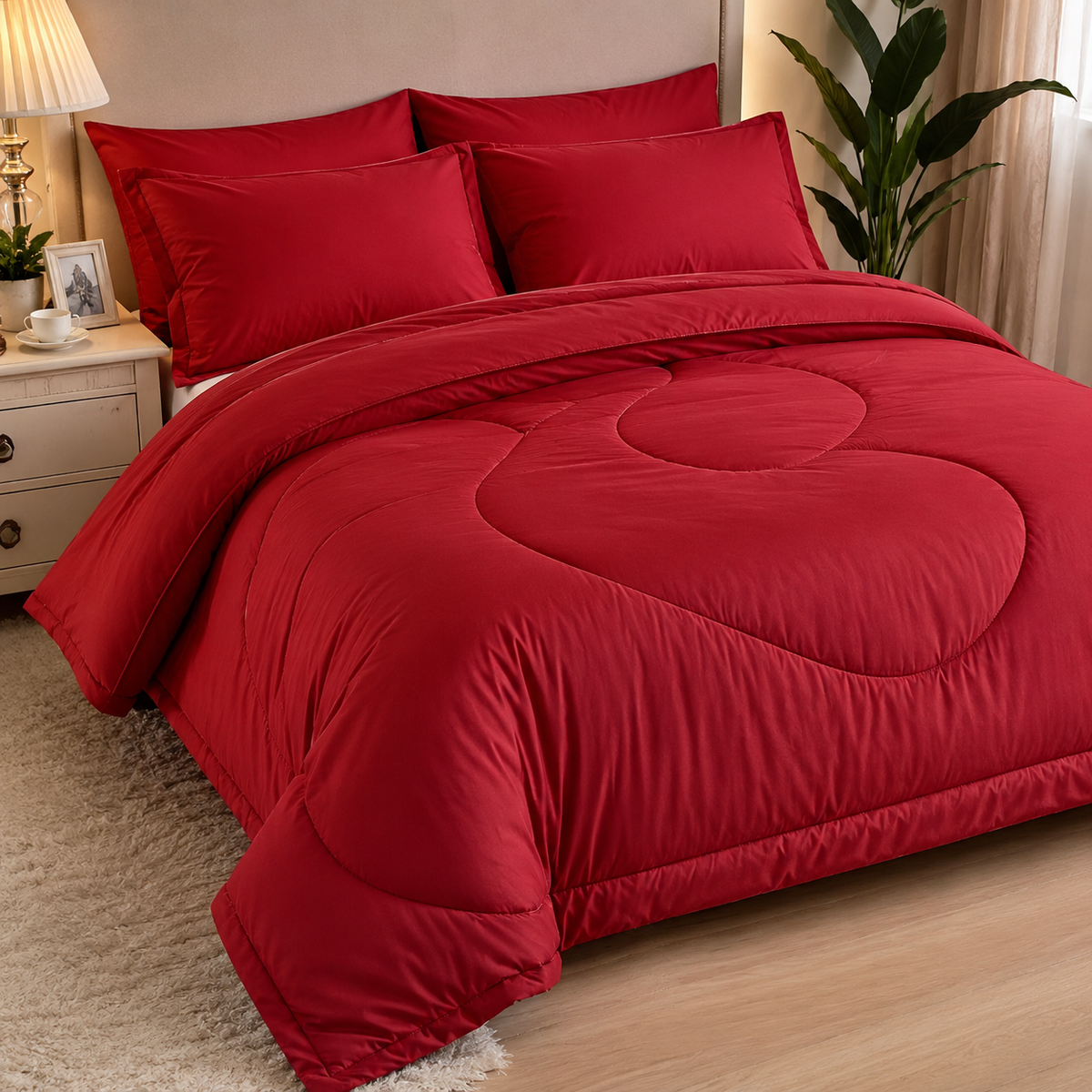 7 Piece Luxury Hotel Style Comforter Set
