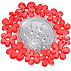 InterDesign Blumz Sink Strainer, Red