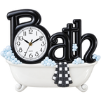 Laurel Bathtub Wall Clock Quartz Bathroom Decor