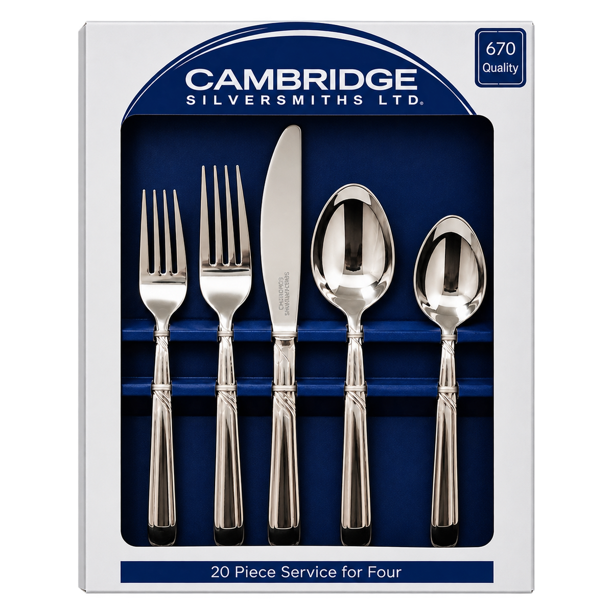 Cambridge Silversmiths 20-Piece Flatware Service for Four.