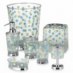 Multi-colored polka dot Kids bathroom Set