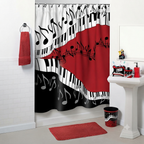 Grand Piano Music Theme Bathroom Accessories & Decor Set