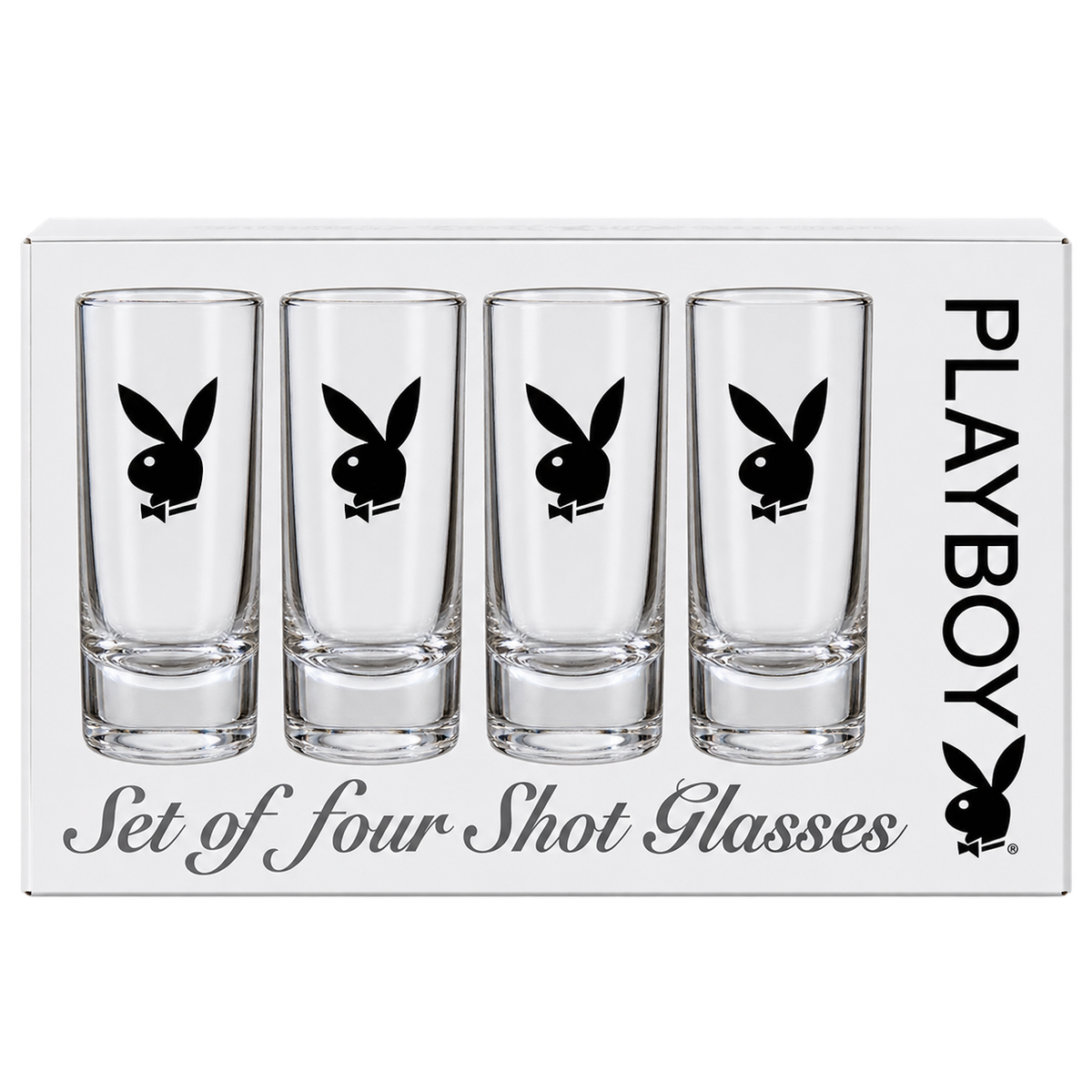 Playboy set of 4 shot glasses