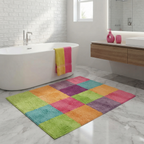 Color-Block Patchwork Kids Bath Linens & Accessories Set
