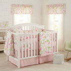 Sweet JoJo Designs Pink and Green Circles 9-Piece Complete Crib Bedding Set